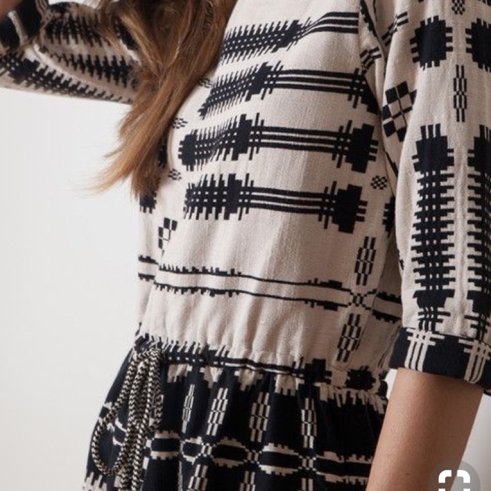 Ace & Jig longsleeve black and white dress
